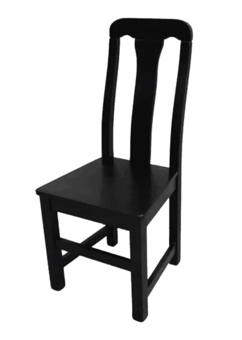 scaun dining cristian negru lemn de brad